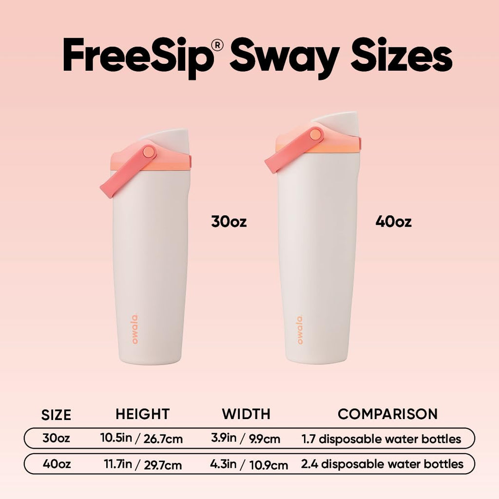 Owala FreeSip Sway Stainless Steel Water Bottle 30 oz Out of the Blue