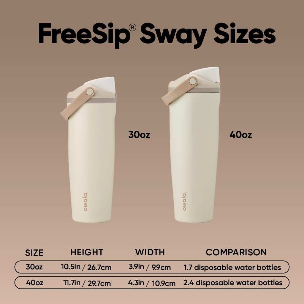 Owala FreeSip Sway Stainless Steel Water Bottle 30 oz Out of the Blue