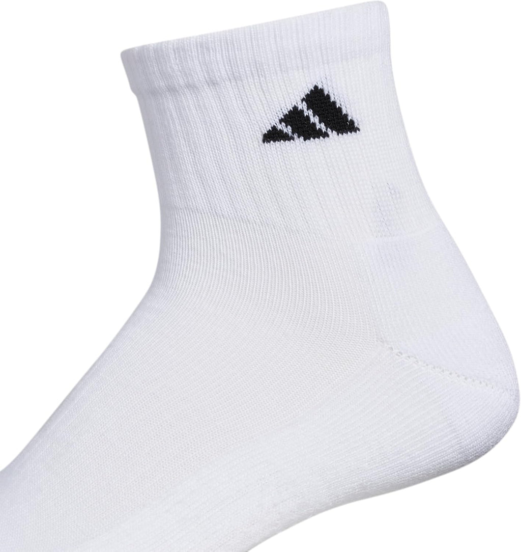 adidas Men's Athletic Cushioned Quarter Ankle Socks 6 Pairs