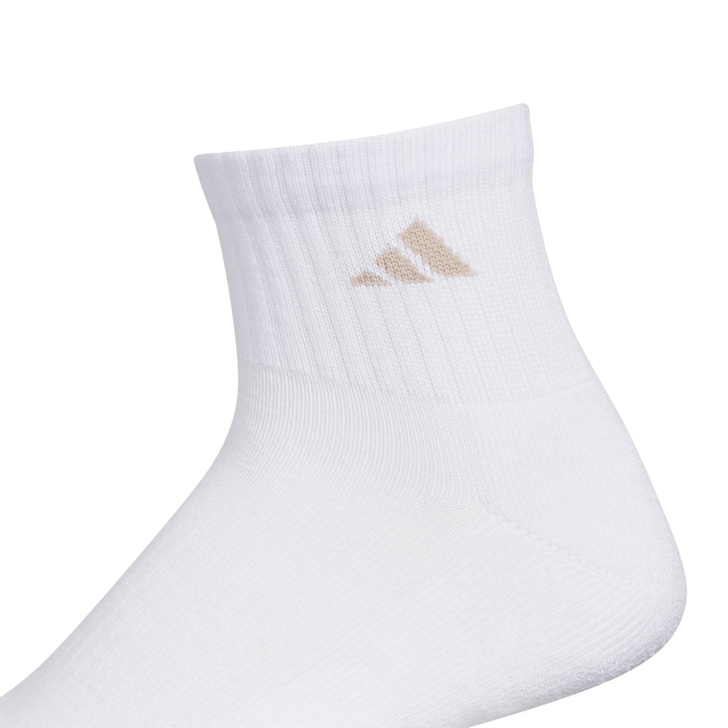 adidas Men's Athletic Cushioned Quarter Ankle Socks 6 Pairs