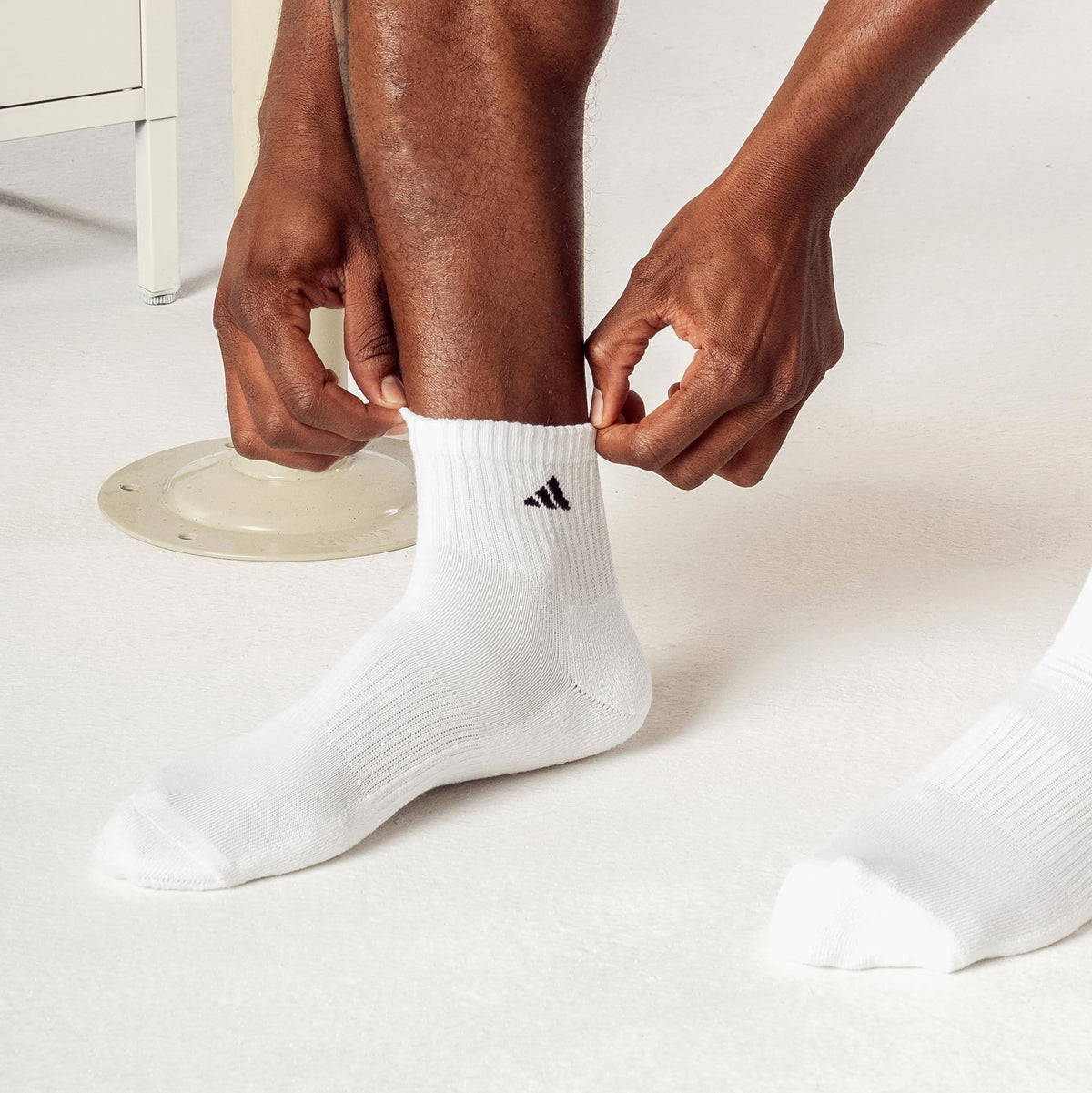adidas Men's Athletic Cushioned Quarter Ankle Socks 6 Pairs