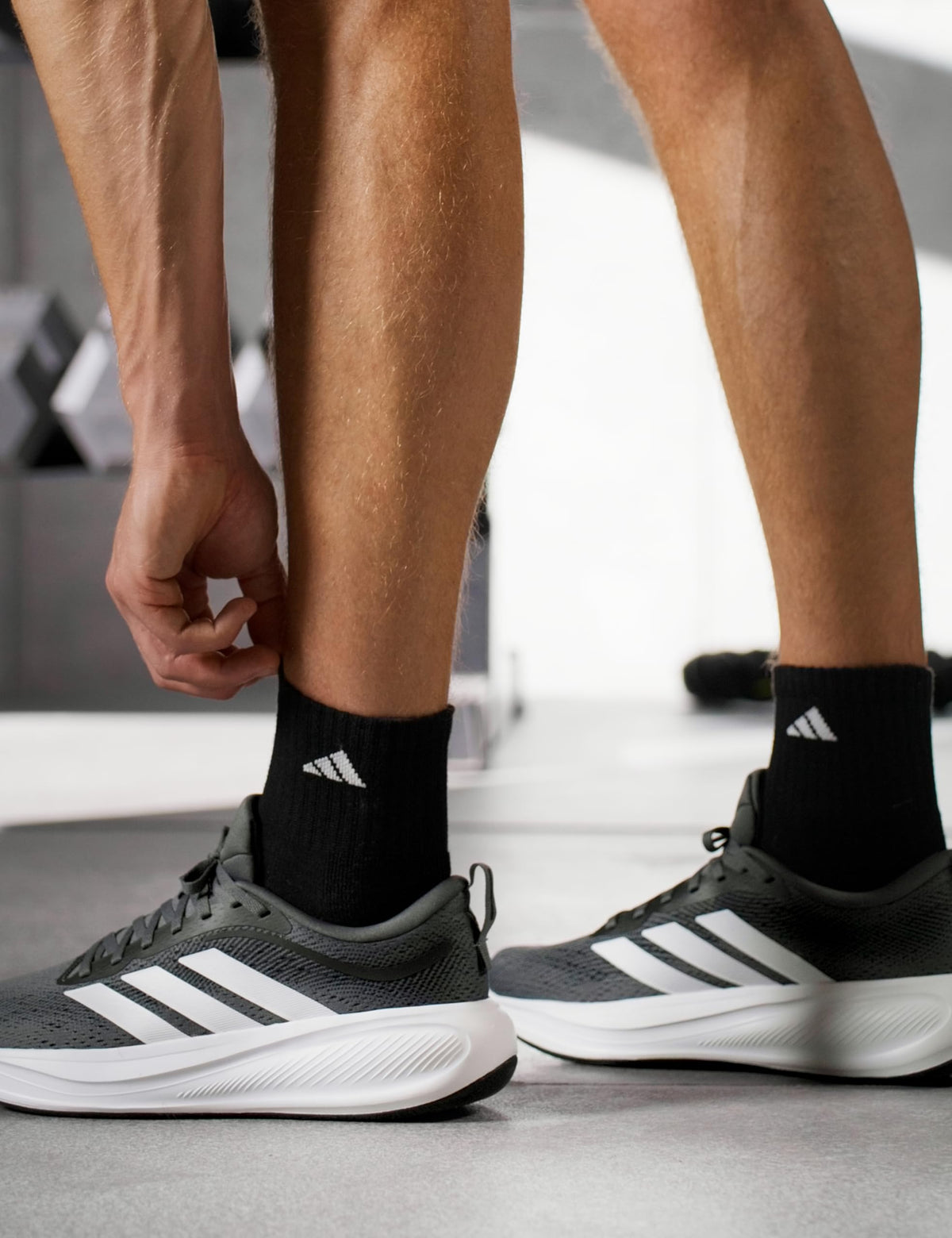 adidas Men's Athletic Cushioned Quarter Ankle Socks 6 Pairs