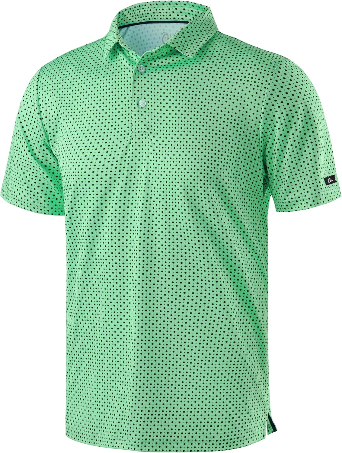 Obla Men's Golf Polo Shirts Print Short Sleeve Dry Fit Collared Shirt