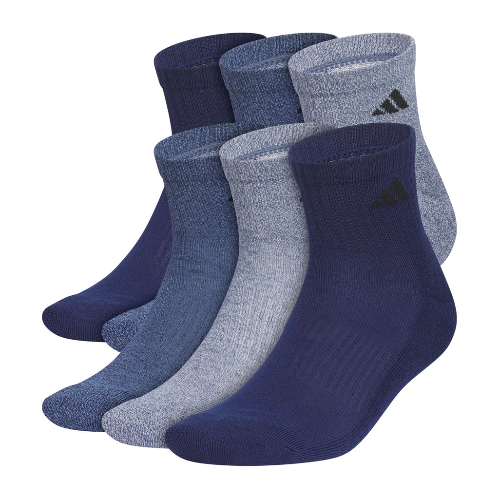 adidas Men's Athletic Cushioned Quarter Ankle Socks 6 Pairs