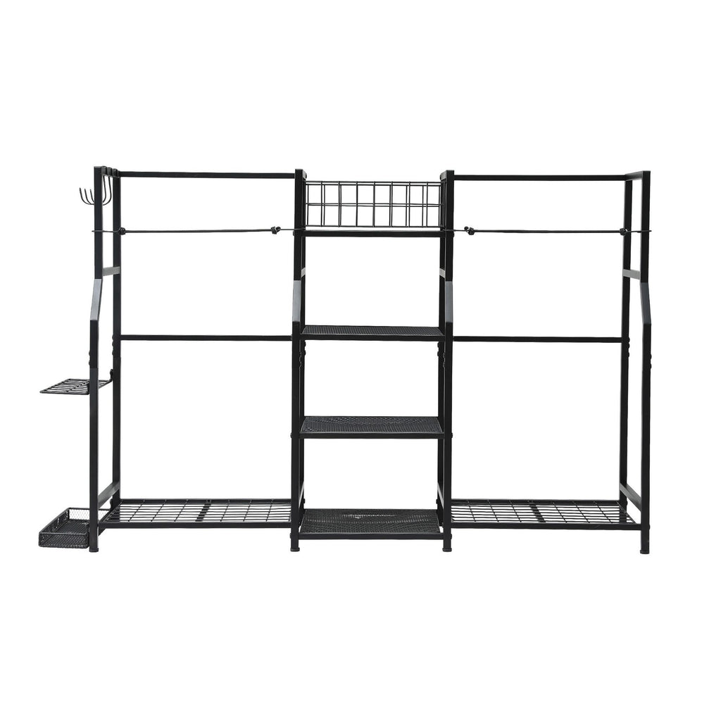 Everfit Golf Bag Storage Golfing Equipment Rack Holds 2 Bags 16 Clubs