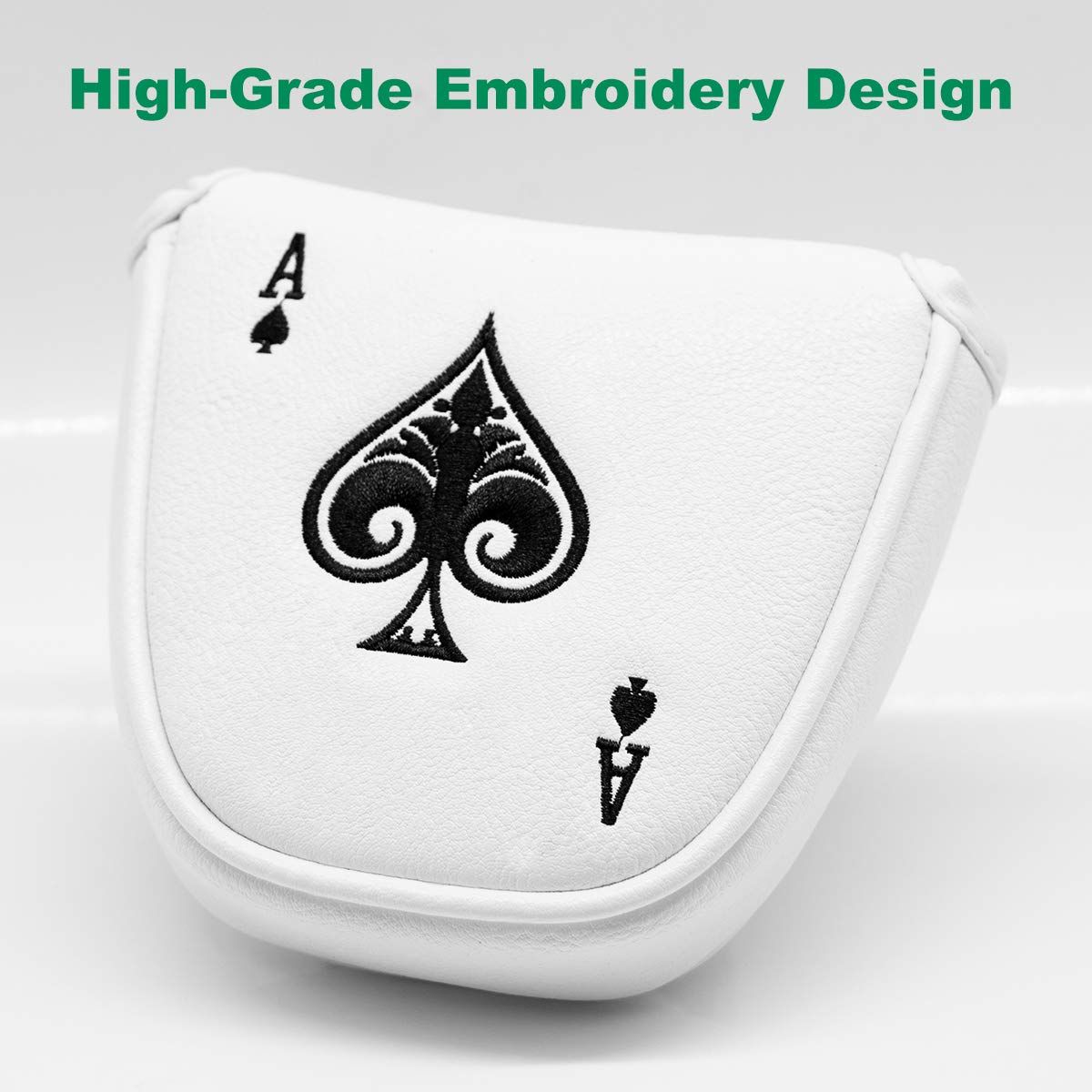 Golf club cover with ball shaped push rod, magnetic club protector, golf club cover factory push rod cover