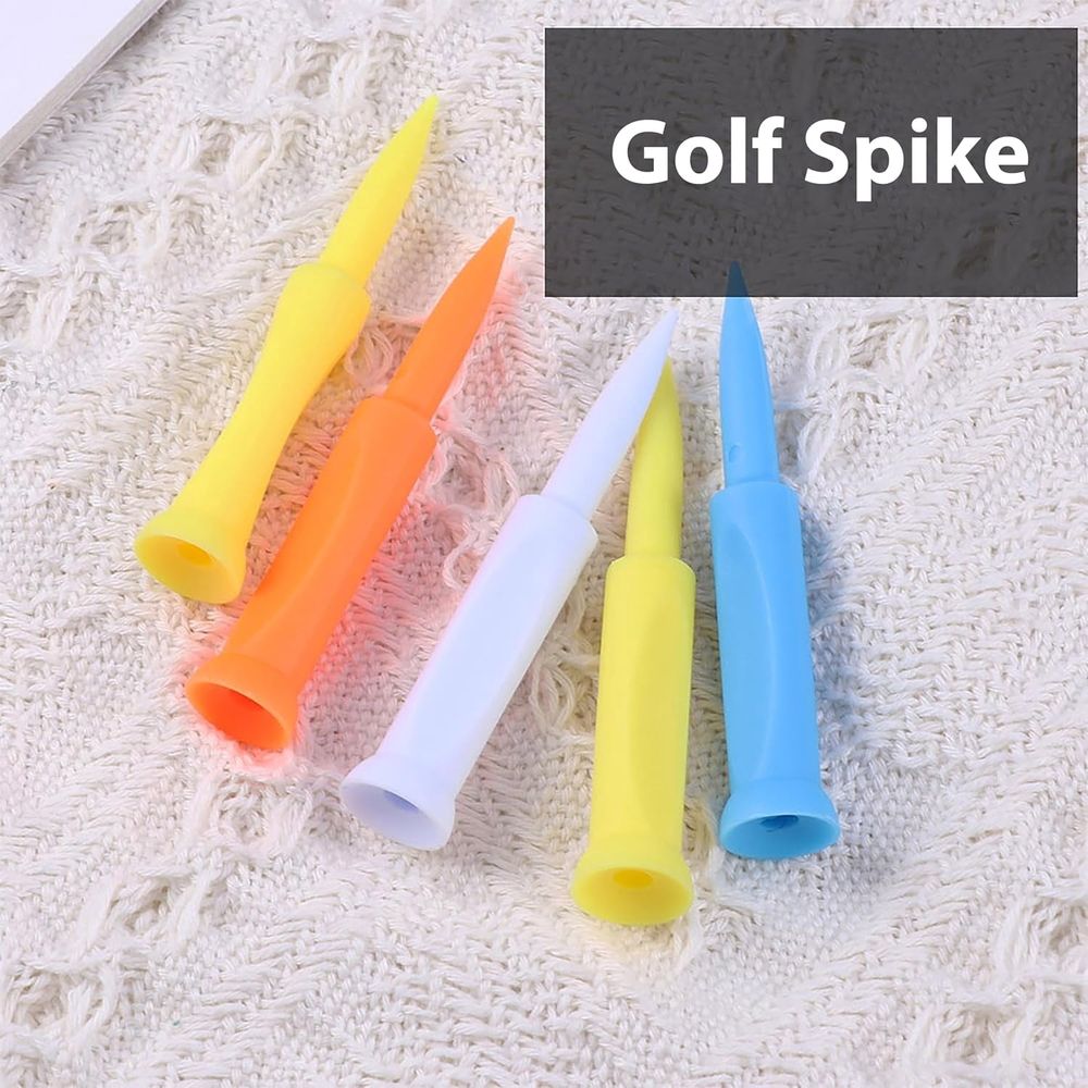 10pcs Golfs Tees Plastic Flat Design for Golf Lovers Sturdy Easy to Use Lightweight Accessory Beautiful Fashionable Style Gift for Golf Lovers
