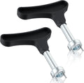 2 Pcs Golf Spike Removal Tool, Stainless Steel Golf Shoe Spikes Wrench, Multifunction Golf Wrench, Adjustment Cleat Key Remover for Spike Shoes (Universal, Black)
