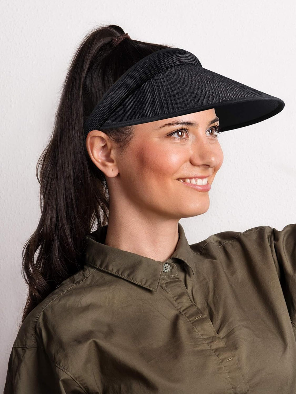 3 Pieces Sun Visor Hats Summer Wide Brim Clip on Beach Adjustable Large Brim Cap Golf Hat for Women