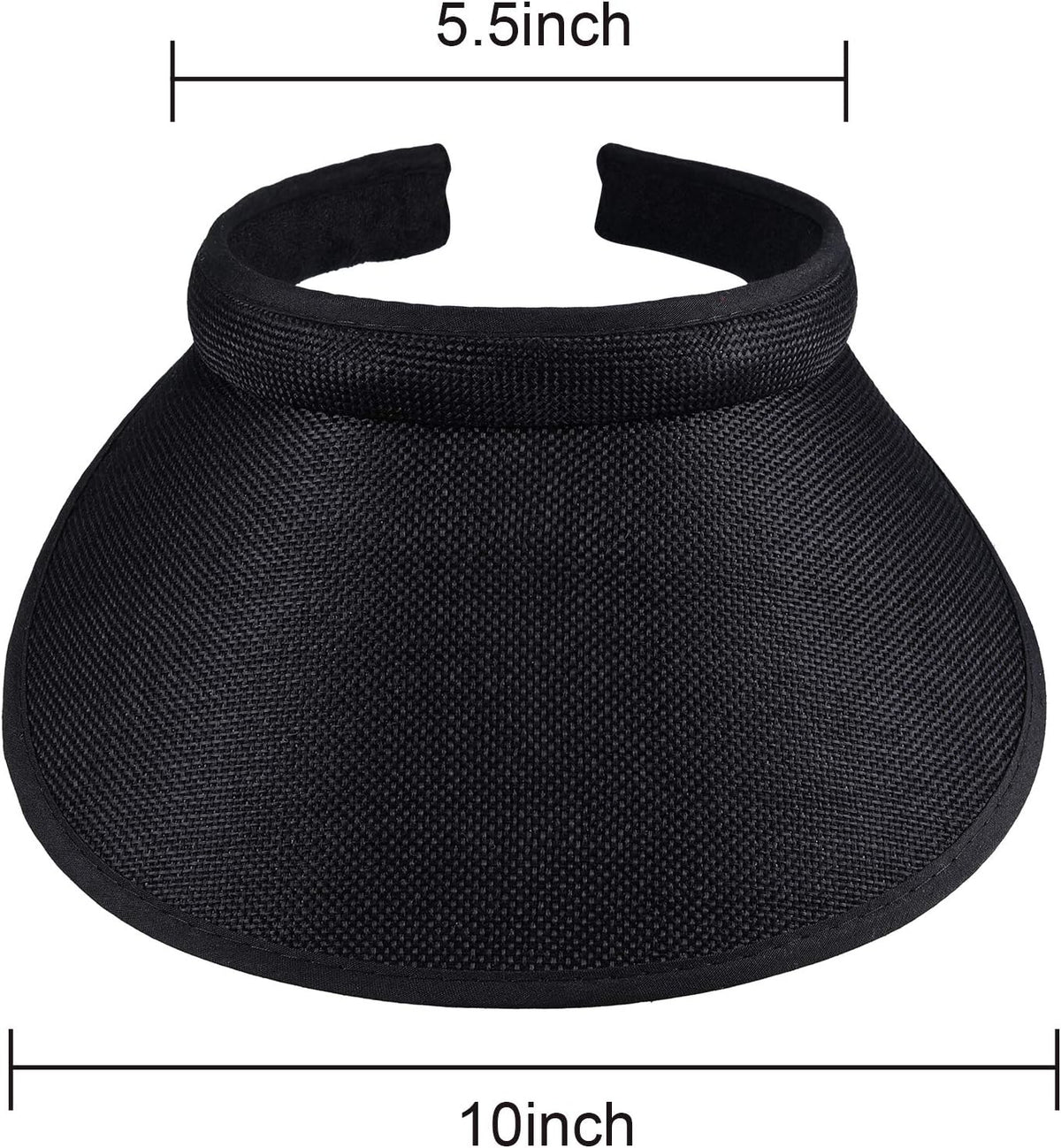 3 Pieces Sun Visor Hats Summer Wide Brim Clip on Beach Adjustable Large Brim Cap Golf Hat for Women