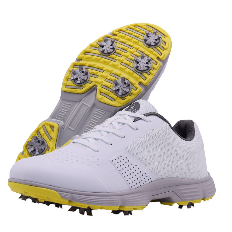 THESTRON Men Golf Shoes Waterproof Casual White 15