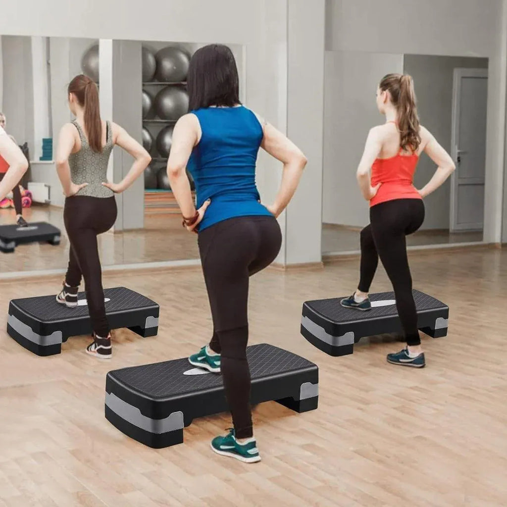 1-Piece Black Aerobic Step Platform