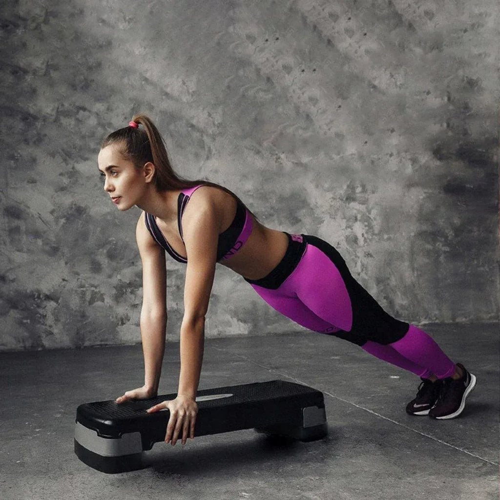 1-Piece Black Aerobic Step Platform