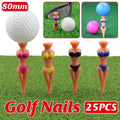 25-Piece 80 mm Novelty Figure Golf Tee Set, Assorted Colours