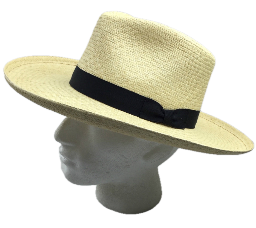 STRAW PANAMA CUENCA HAT Sun Beach Golf Cap Summer Hand Woven Made in USA K4A - Small (6 3/4 - 6 7/8)