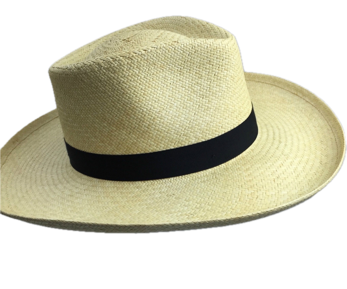 STRAW PANAMA CUENCA HAT Sun Beach Golf Cap Summer Hand Woven Made in USA K4A - Small (6 3/4 - 6 7/8)