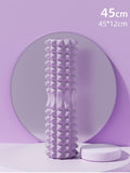 Purple High-Density 3D Trigger Point Foam Roller - Solid Core Massager for Deep Tissue Muscle Recovery & Yoga