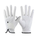 White Left Hand Golf Glove M Size - Breathable Anti-Slip Golf Glove with Adjustable Wrist Strap for Golf Training and Outdoor Games